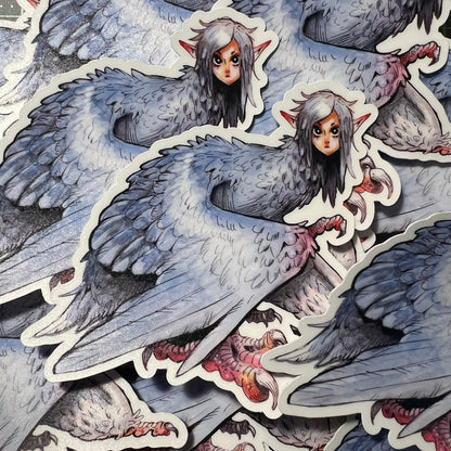 Harpy girl sticker