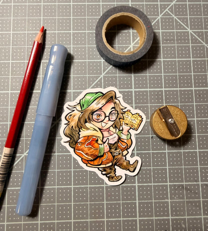 Monster hunter handler Alma vinyl sticker