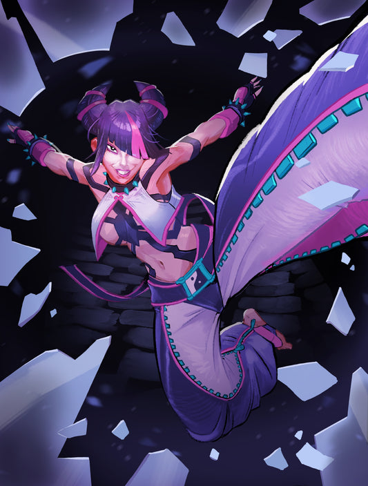 Juri martial artist art print, 5x7