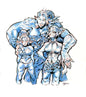 Baldurs Gate girls art print, 5x7