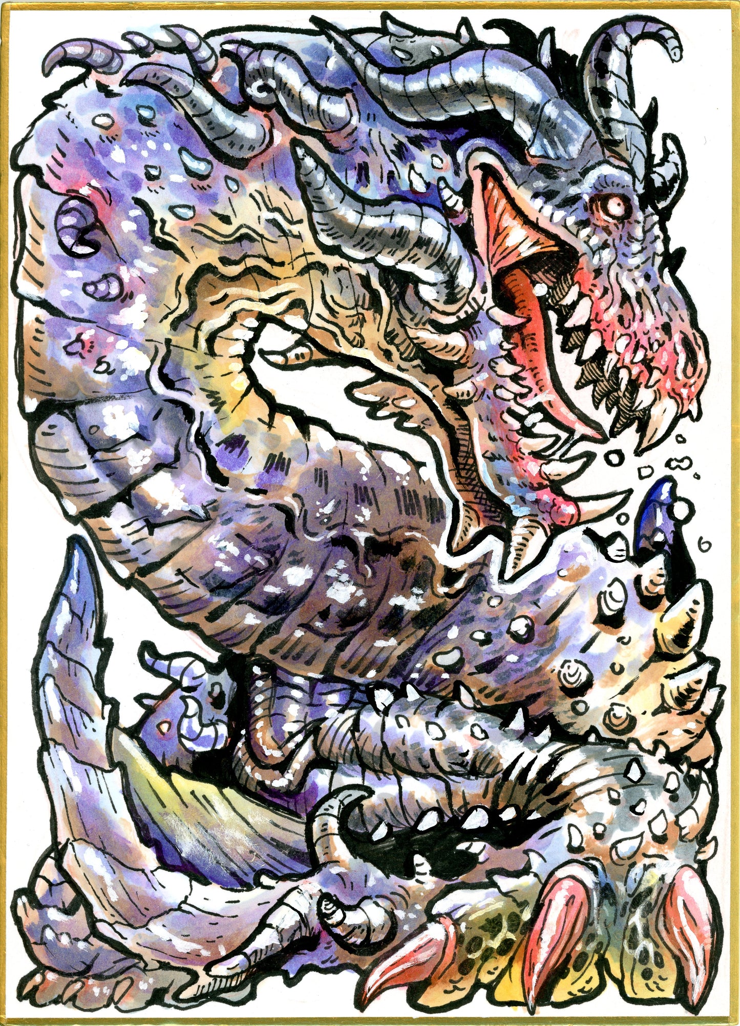 Elder dragon art print, 5x7