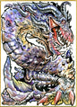 Elder dragon art print, 5x7