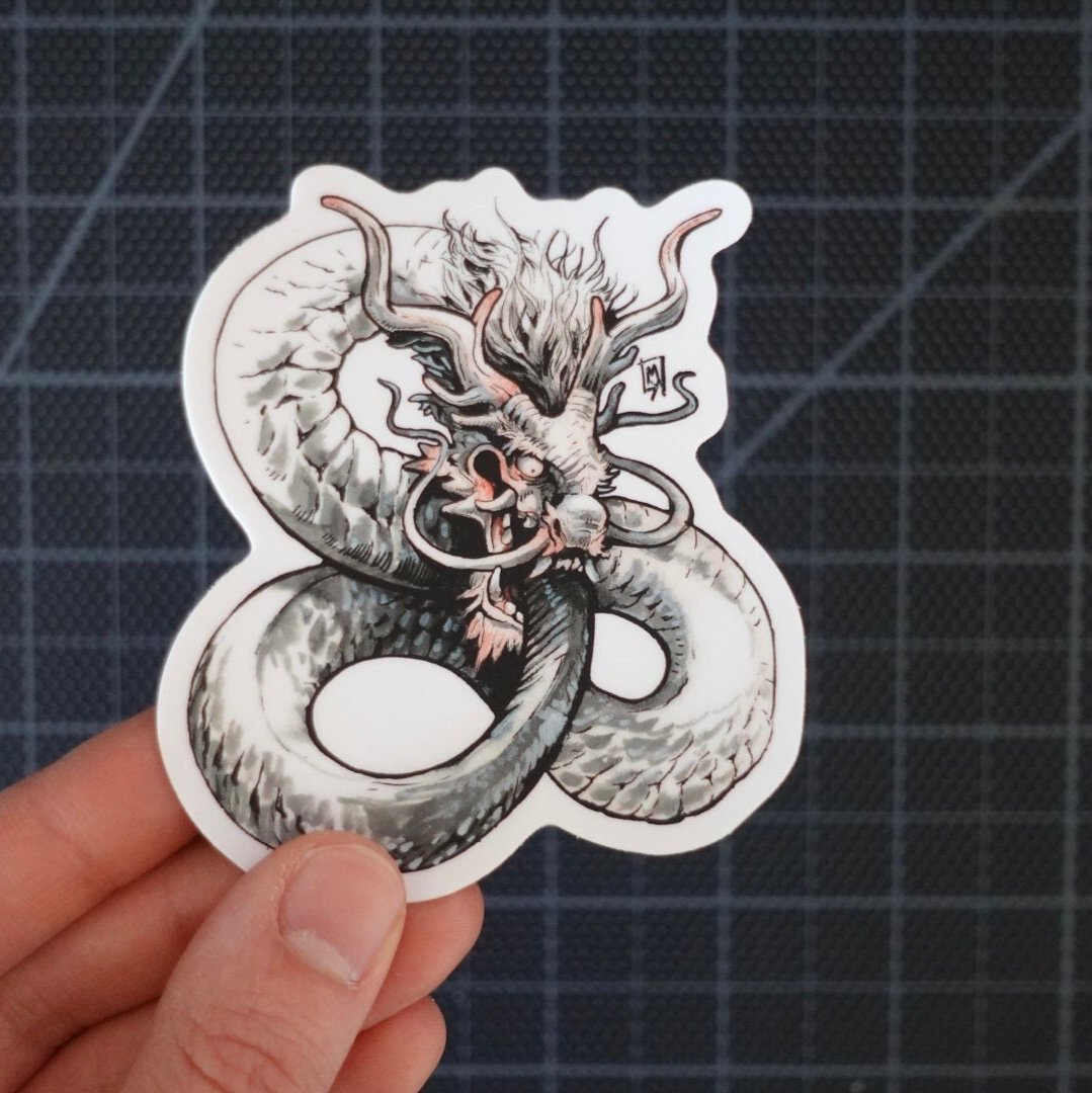 Dragon ouroboros sticker