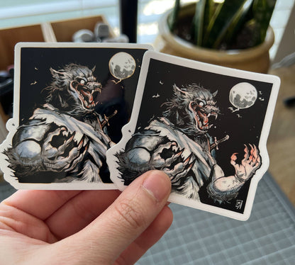 Werewolf sticker