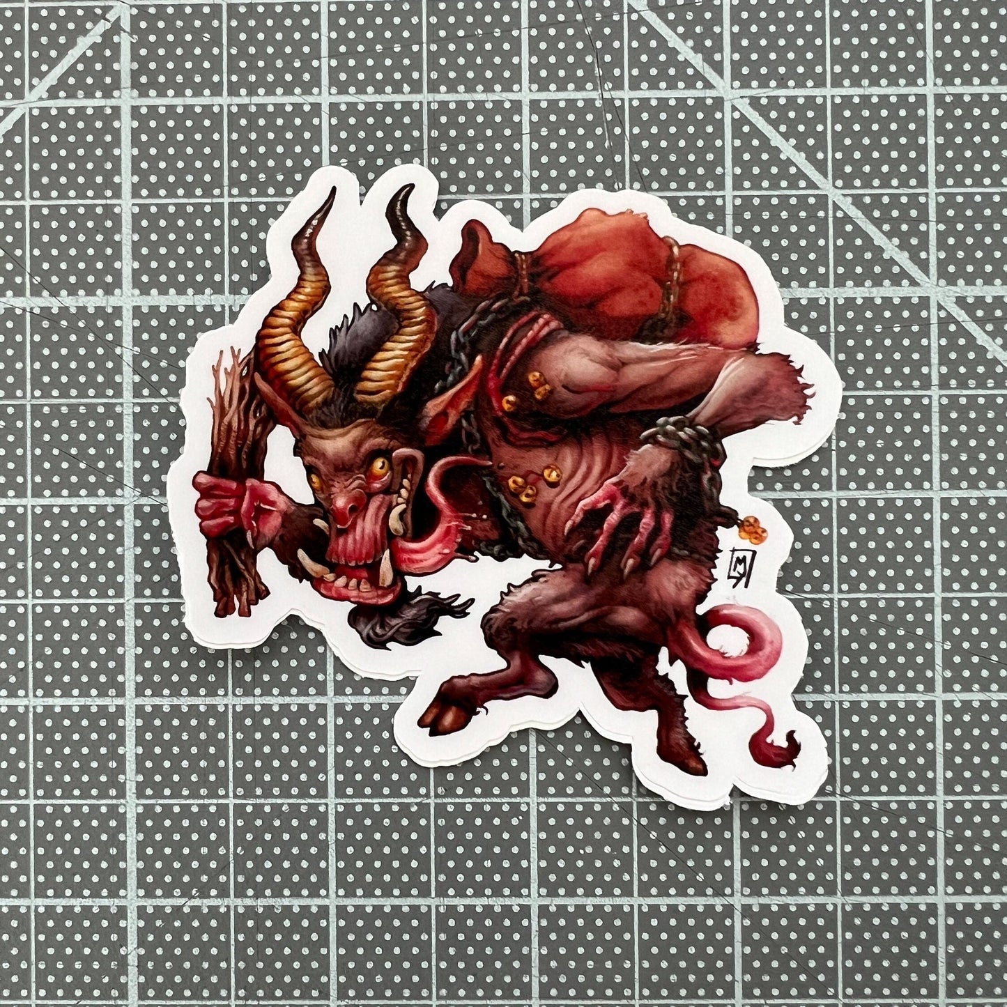 Krampus vinyl sticker