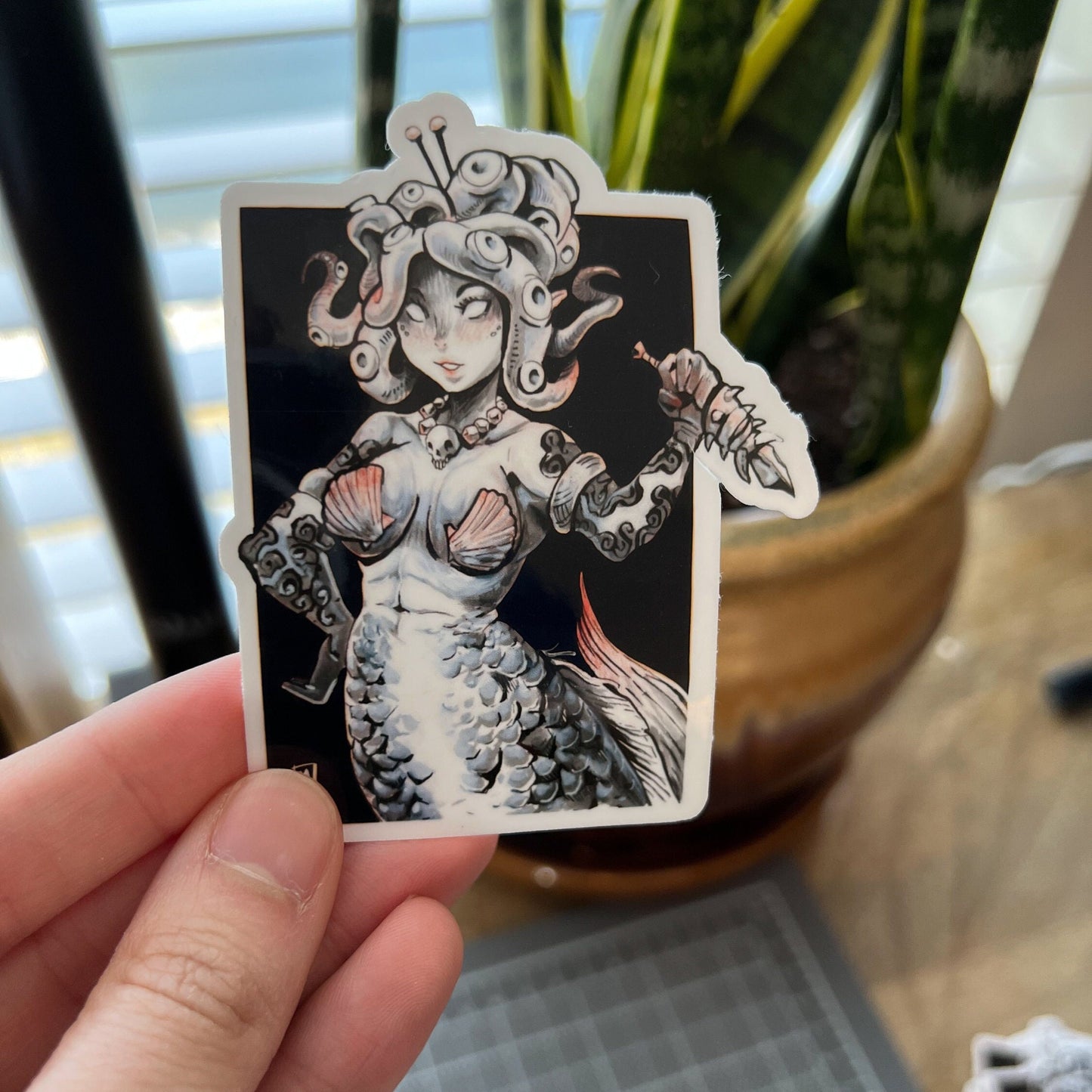 Siren mermaid sticker