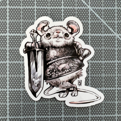 Mouse knight sticker