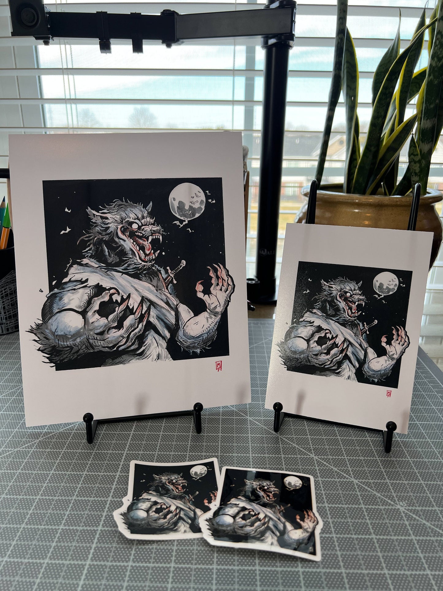 Werewolf art print, 8x10, 5x7