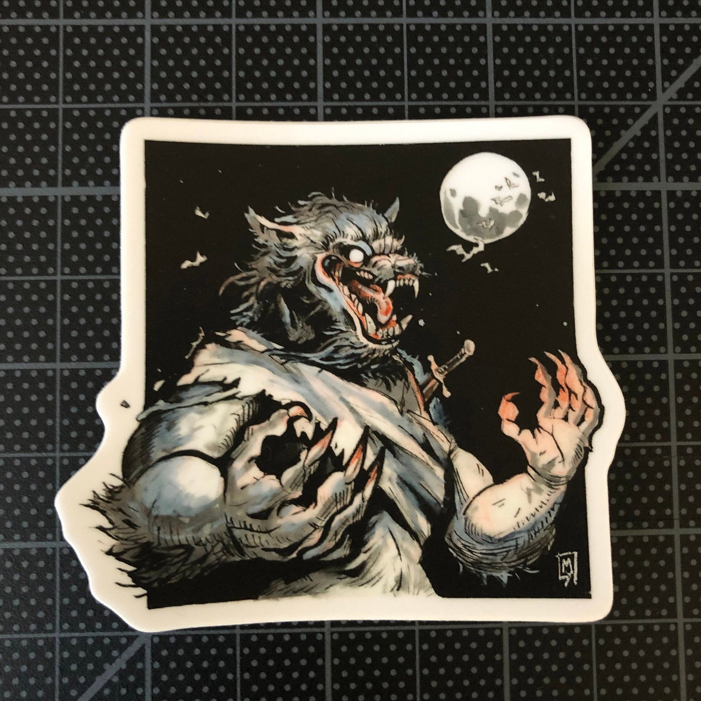 Werewolf sticker