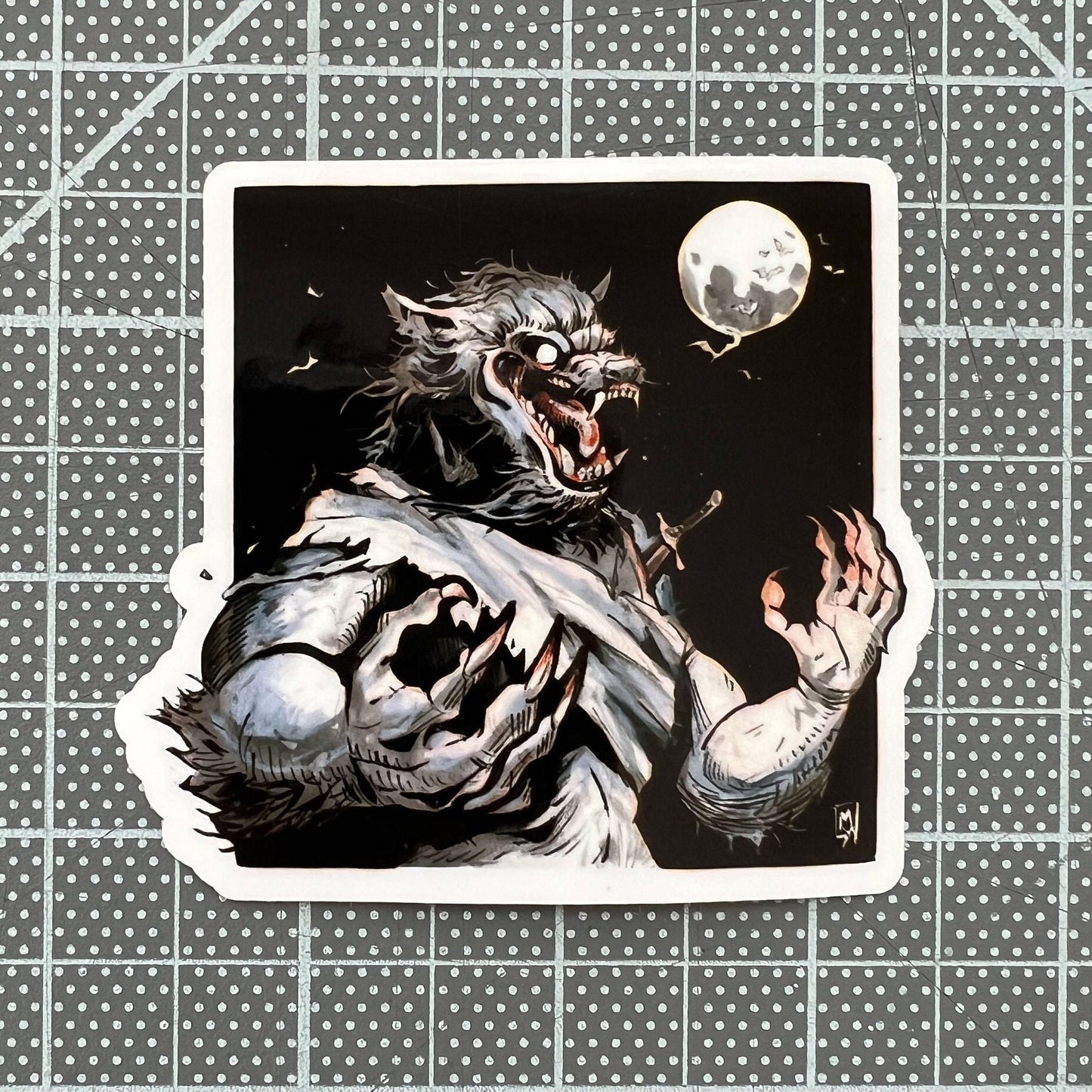 Werewolf sticker