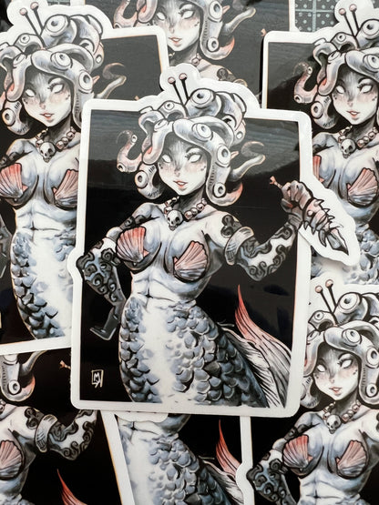 Siren mermaid sticker