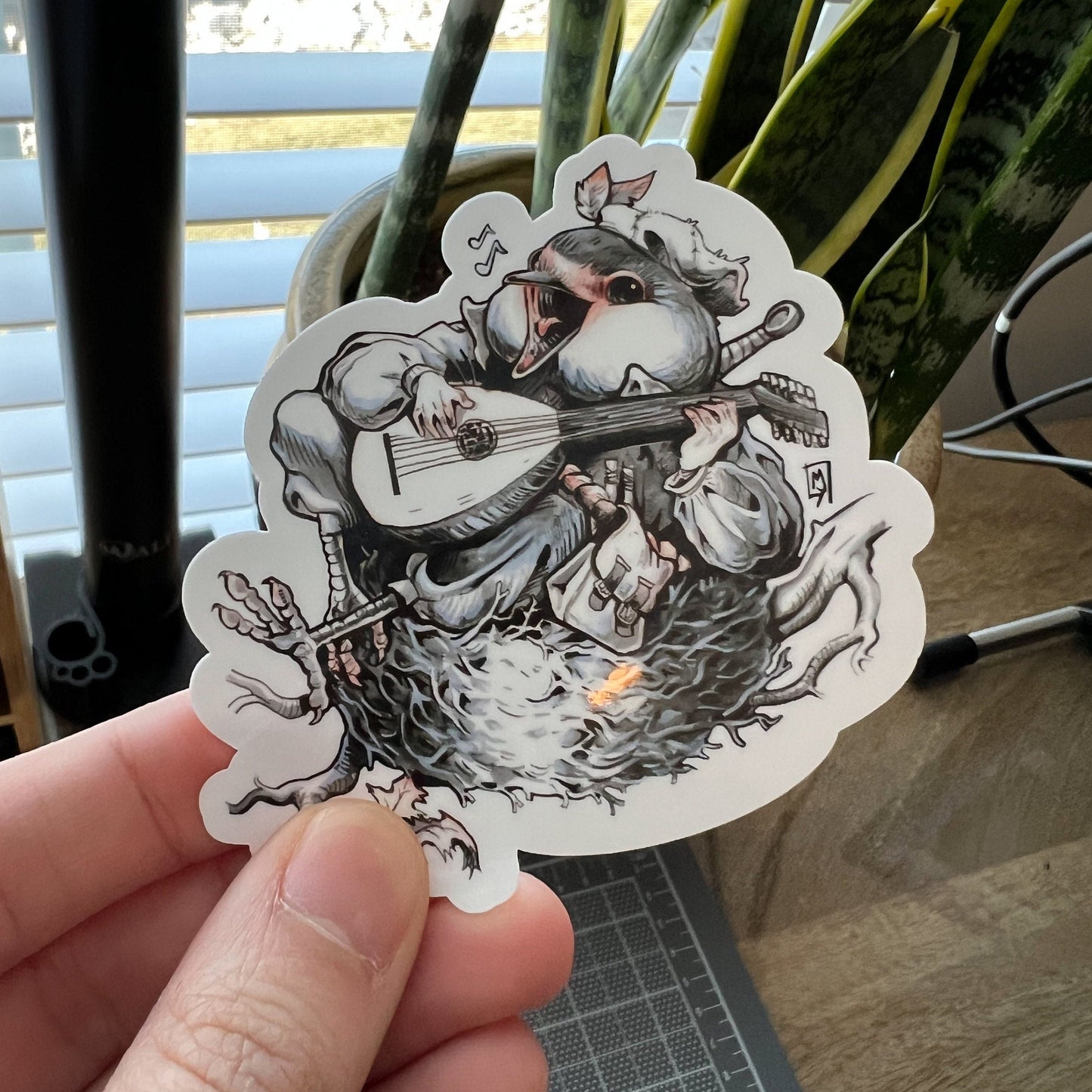 Bird bard sticker