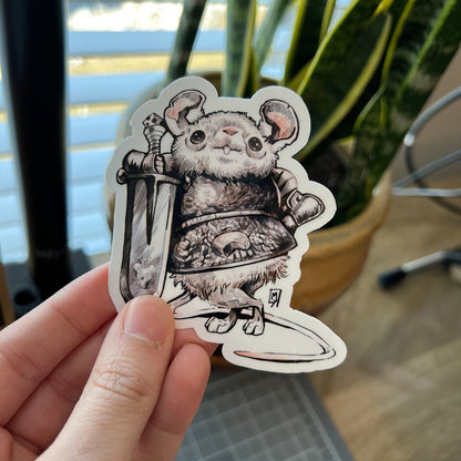 Mouse knight sticker