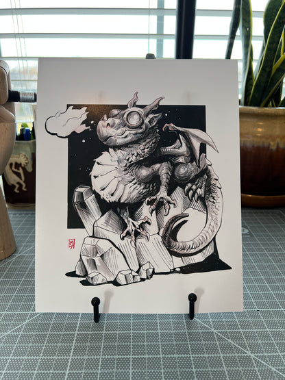 Baby Dragon art print, 8x10, 5x7