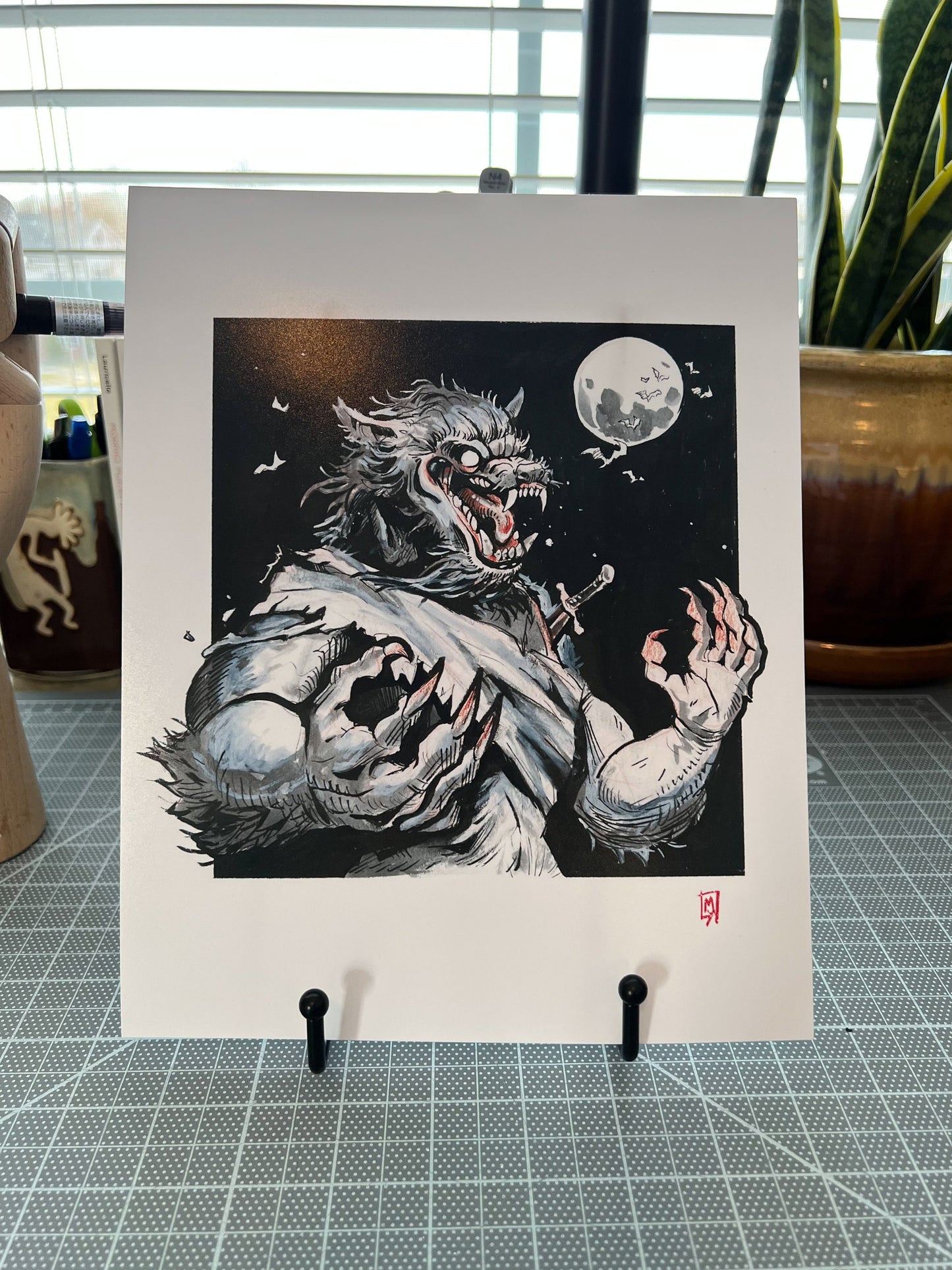 Werewolf art print, 8x10, 5x7