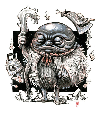 Yokai guy art print, 8x10