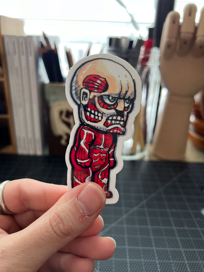 Chibi anatomy titan sticker