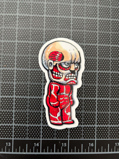 Chibi anatomy titan sticker