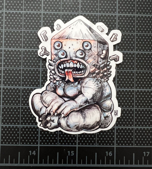 Eldrich god golb time sticker