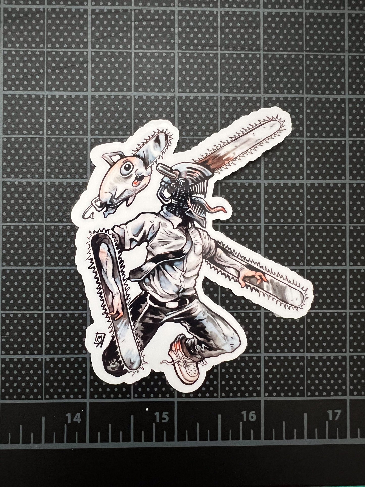 Chainsaw devil stickers