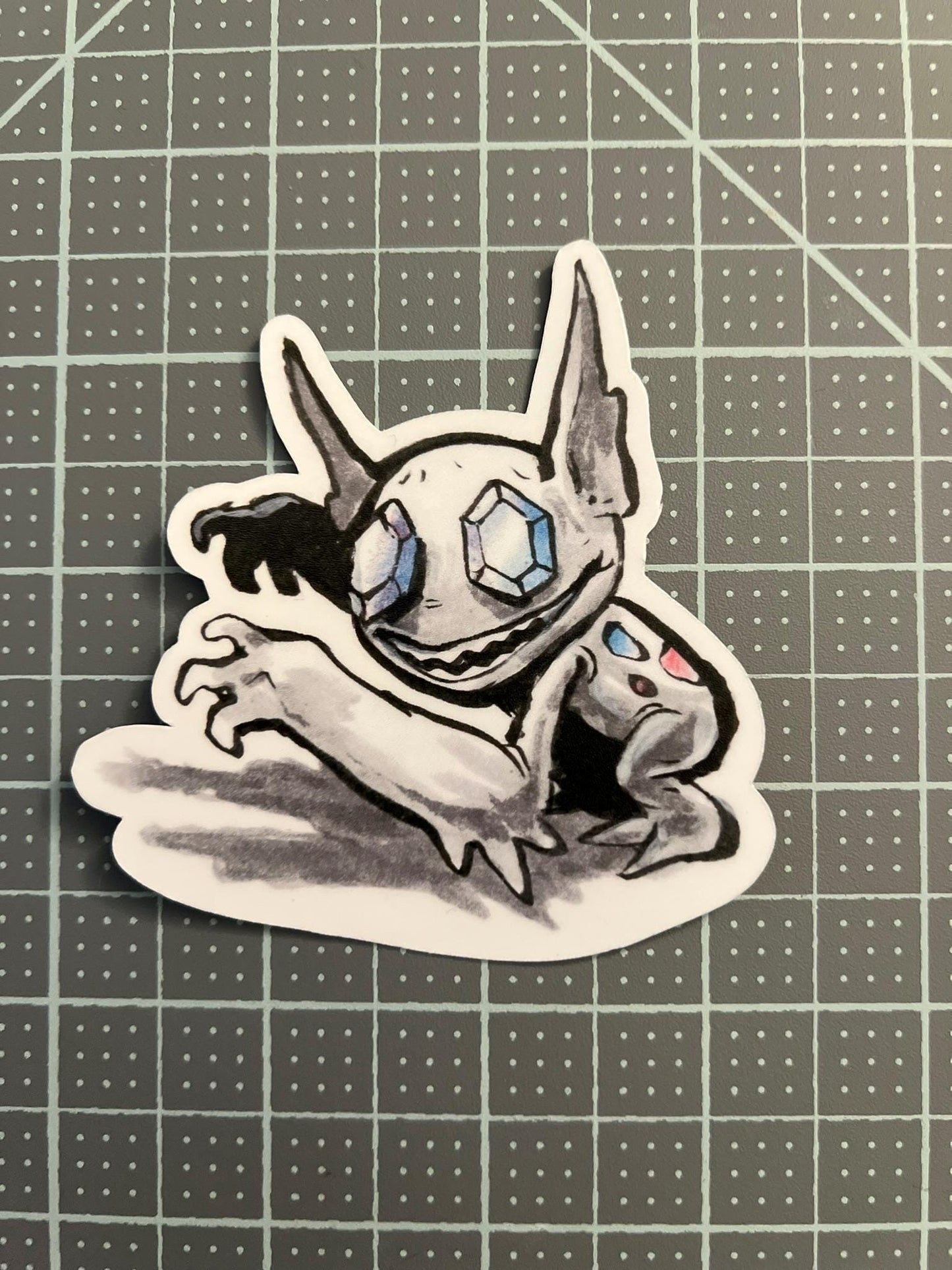 gem eyed goblin sticker