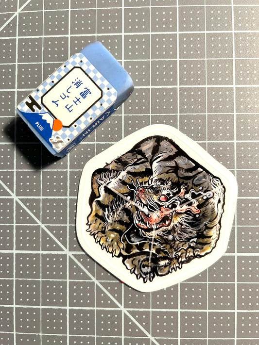 Tiger cube sticker