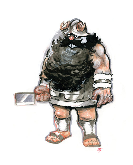 Dwarf cook art print, 5x7